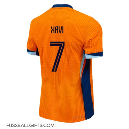 Niederlande Xavi Simons #7 Fußballbekleidung Heimtrikot EM 2024 Kurzarm